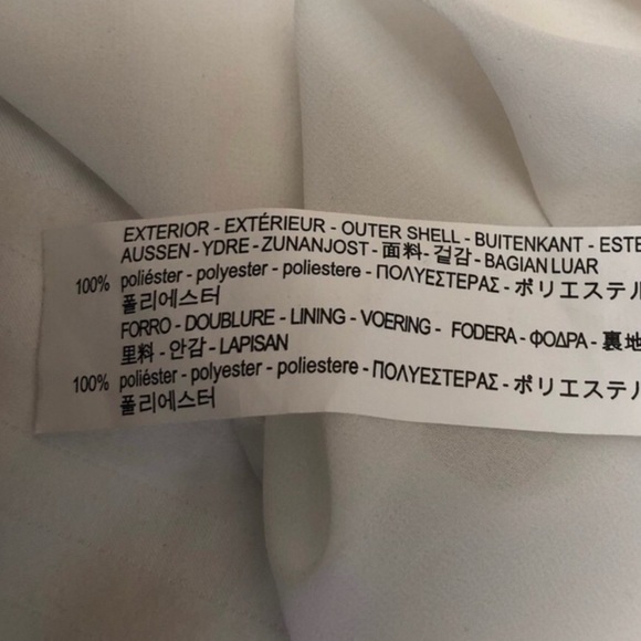 Zara White Ruffle Tiered Floral Embroidered Aztec Bloom Babydoll Dress Large - Picture 15 of 16